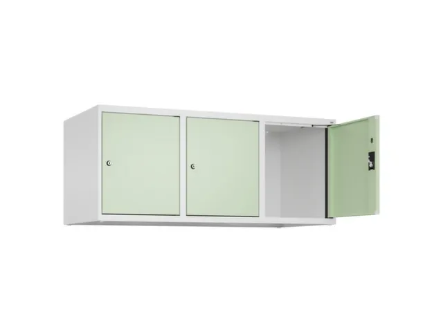 opzetkast,v. locker,3vak.,vak B 400mm,HxBxD 500x1200x500mm