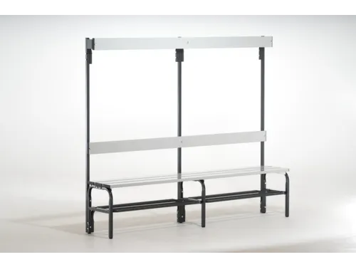 omkleedbank,HxLxD 1670x1500x375mm,alu. lijsten,RAL7016