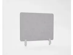 OUTLET Akoestisch PET-vilt scheidingsscherm bureau lichtgrijs 60x75cm