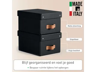 Leitz Puro Opbergdoos met deksel klein 7L set van 2 zwart - 8