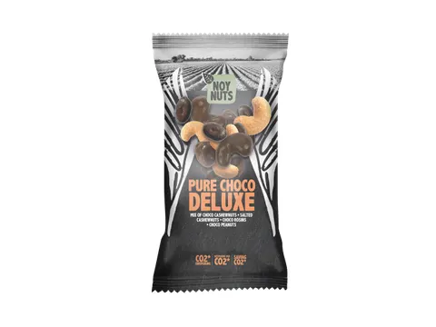 Cashewnoten NoyNuts pure choco deluxe mix zak 45 gram