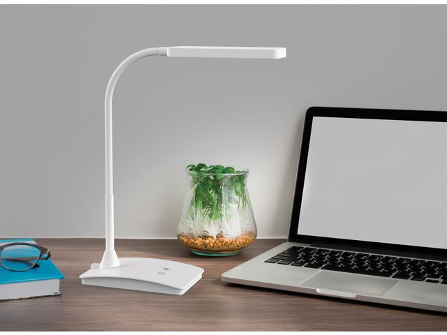 Lampe de bureau MAUL Work LED intensité variable blanc 1 Stuk bij Bonnet  Office Supplies