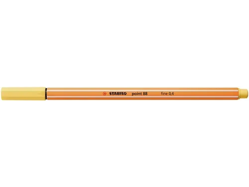 Fineliner STABILO point 88/23 fijn lichtgeel