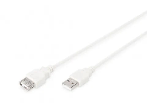USB 2.0 verlengkabel type A M/F 1,8m USB 2.0-compatibel Zwart