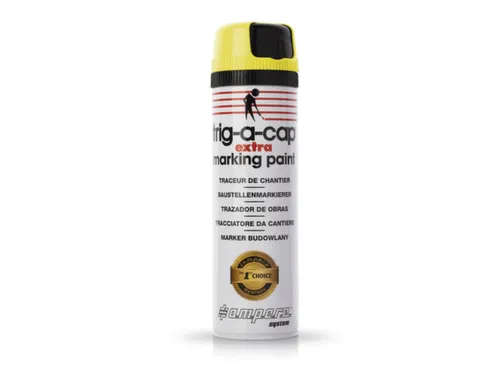 Markeerspray Voor Bouwplaatsen Geel Fluorescerend 500Ml