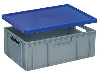 Stolpdeksel Voor Euronorm Stapelkrat Lxb 600X400Mm Grijs - 1