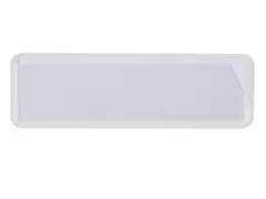 etikethouder,HxL 40x120mm,achterzijde magnetisch,wit