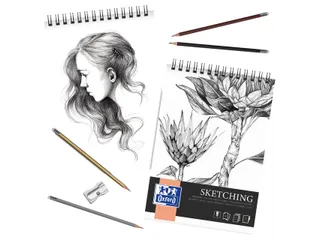 Tekenblok Oxford Sketching A4 50 vel 120 gram spiraal - 3