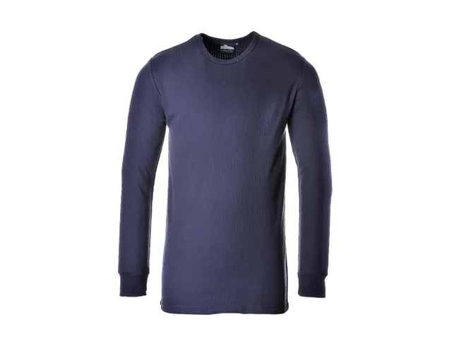 Portwest B123 Thermisch T-Shirt Lange Mouw Marineblauw maat XS