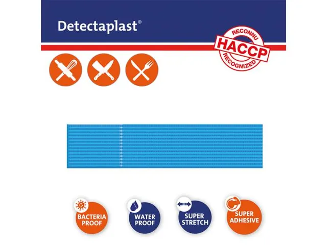 Pansement Detectaplast 8047 premium hydrofuge bleu 120x20mm 100 pcs
