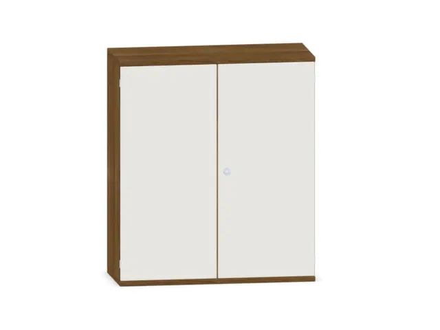 kantoorkast,HxBxD 1150x1000x430mm,decor romp noten,decor front wit