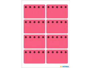 Etiket Herma 3772 26x40mm Diepvries Rood 48 stuks - 3