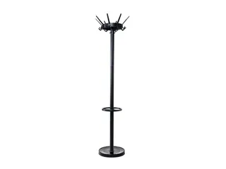 Kapstok MAUL Caligo staand 175cm 32 haken zwart RAL9004