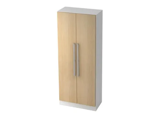 kantoorkast openslaande deuren HxBxD 2000x800x420mm hout eiken wit