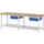 werkbank,HxBxD 840-1040x2500x700mm,beukblad,draagverm. 1250kg,4voeten