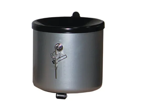 Veiligheidswandasbak Zilver 2.4 liter 145x150mm Kantelbaar Slot