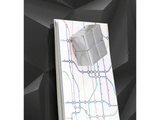 Glas/magneetbord Sigel Artverum 91x46 Zwart Diamond - 8