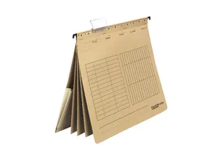 Paq 5 Dossier susp. multiple A4 marron - 1