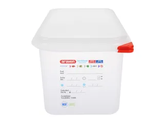 Voedseldoos Araven GN 1/3 met deksel 6 liter 4 stuks - 4