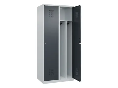 locker voor scheiding van kleding,HxBxD 1850x800x500mm,2vak