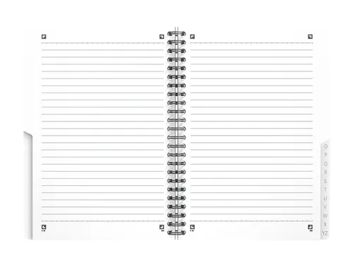 Indexboek Oxford Urban Mix A5 90vel alfabet lijn Assorti