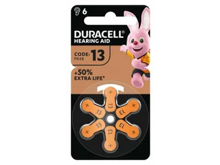Batterij Duracell Hearing DA13 Ø7,9mm 310mAh 6 stuks - 3