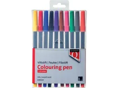 Viltstift Quantore assorti, Etui 10 stuks
