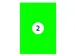 Etiquette Rillprint 210x148mm vert fluo 200 étiquettes