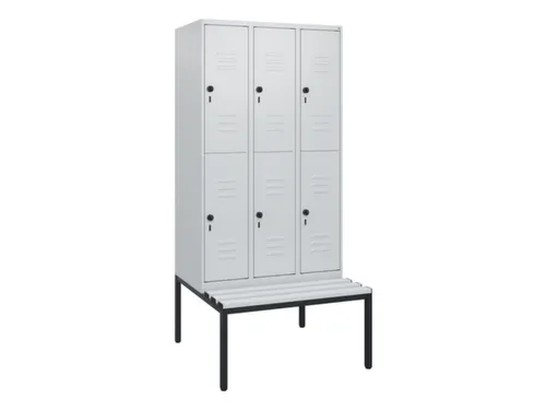 Dubbeldekse dekenkist,HxBxD 1950x900x815mm,3x2vak.,vak B 300mm