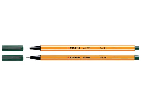 Fineliner STABILO point 88/63 aardegroen 0.4mm