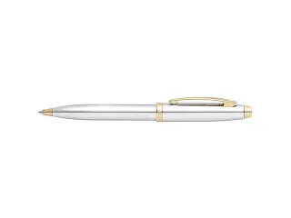 Balpen SHEAFFER 100 E9340 Bright chrome gold tone - 5