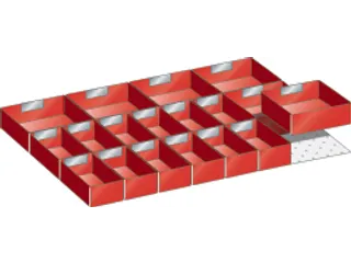 Indelingsmateriaal voor front H 50mm 12/6inzetbakjes - 2