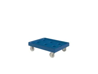 dolly,draagverm. 300kg,laadvl. LxB 814x612mm,platform doorbroken - 1