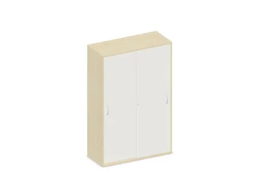 Schuifdeurkast 1540x1000x430mm Romp Esdoorn Decor Front Wit