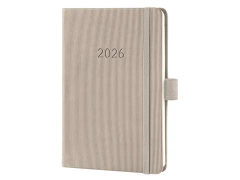 Weekagenda Conceptum A6 2026 (NL/FR/EN/DU) taupe Hardcover