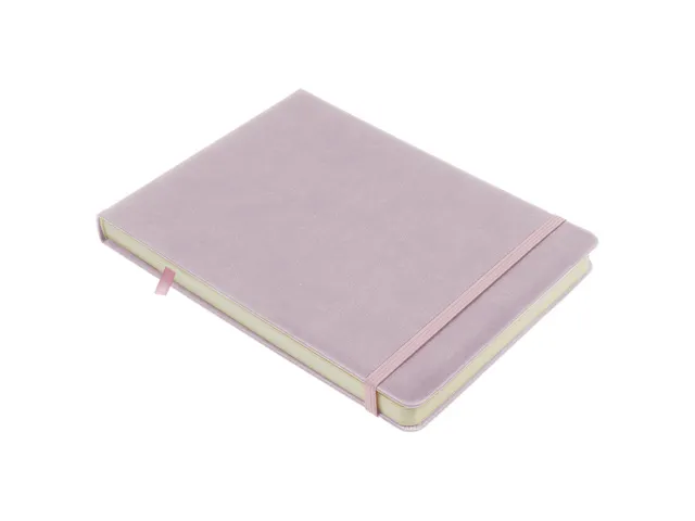 Schetsboek Kangaro A5 landscape violet PU HC 80 blad 140gr roomwit met
