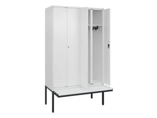 locker voor scheiding van kleding,HxBxD 2120x1200x815mm,4vak - 2