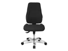Bureaustoel,Synchroonmech.,Zitting Stof Zwart