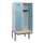 locker met bank,HxBxD 1950x800x815mm,2vak,vak B 400mm,cilinderslot