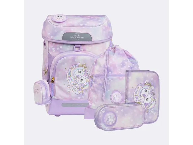 Schooltasset Beckmann Plus Air Unicorn Princess Purple 6-delig