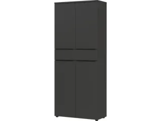 dossierkast,HxBxD 1970x810x400mm,4xhouten vloer,4ordnerhoogte - 1