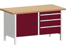 werkbank met opbergruimte,HxBxD 840x1500x750mm,beukenblad