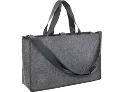 Bureautas Juscha voor hybride werken donker grijs 50x28x15cm