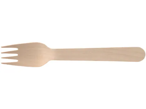 Papstar Vork Pure uit hout 16cm 250 stuks