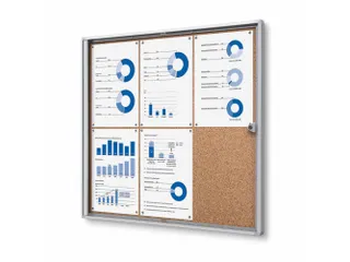 Vitrinekast Prikbord Kurk Economy 6xA4 - 1