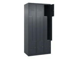 Z-garderobekast,HxBxD 1850x900x500mm,vak B 150/300mm,cil.-slot - 2
