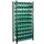 Bakkenstelling 2000x1000x300mm 60bakken PE groen vakl. 125kg eenzijdig