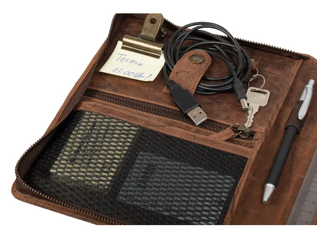 Organiser Pride and Soul A5 WICK . Bruin leer.