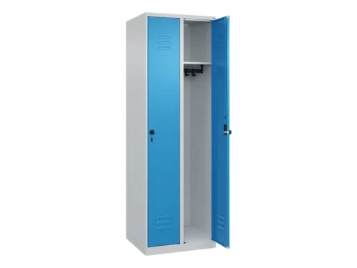 locker,HxBxD 1850x600x500mm,2vak,vak B 300mm,draaigrendel
