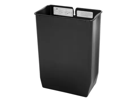 Binnenbak 30 Liter Zwart Kunststof End Step Rubbermaid